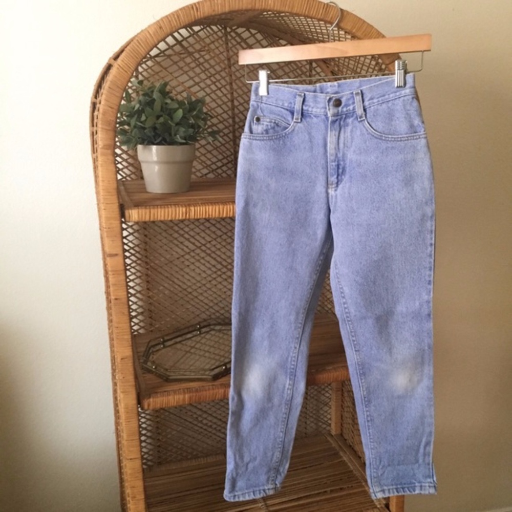 Vintage lee jeans high waisted and cropped
